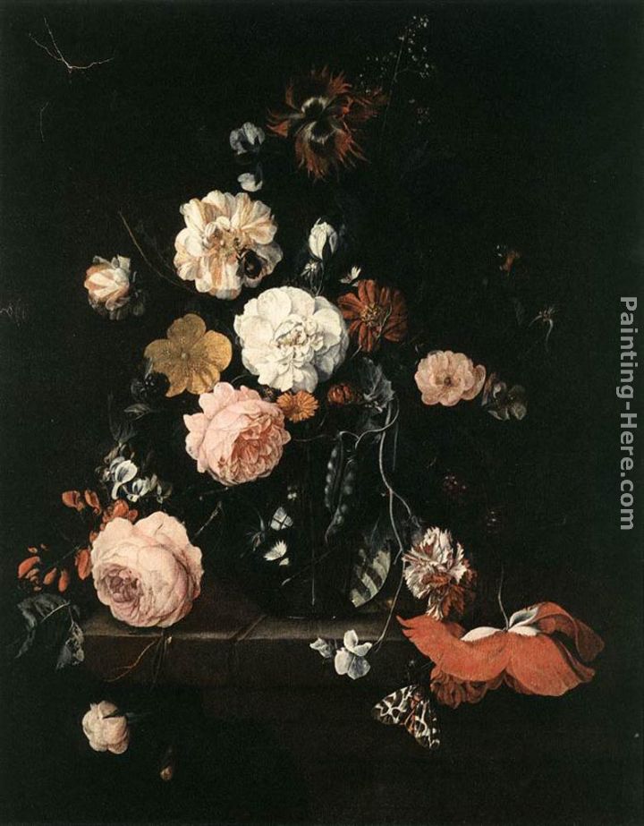 Flower Still-Life painting - Cornelis de Heem Flower Still-Life art painting